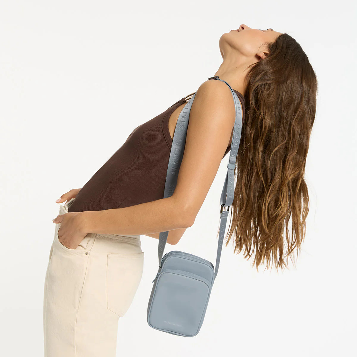 STATUS ANXIETY // Winnie Recycled Bag SOFT BLUE