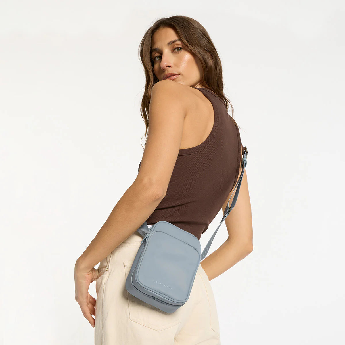 STATUS ANXIETY // Winnie Recycled Bag SOFT BLUE