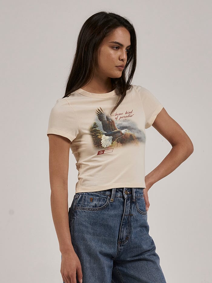 THRILLS // Beholder Y2K Tee COTTON CREAM