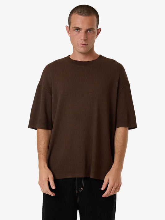 THRILLS // Arts & Industrial Box Fit Oversize Short Tee POSTAL BROWN