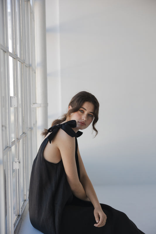 S O P H I E // Bows Dress BLACK