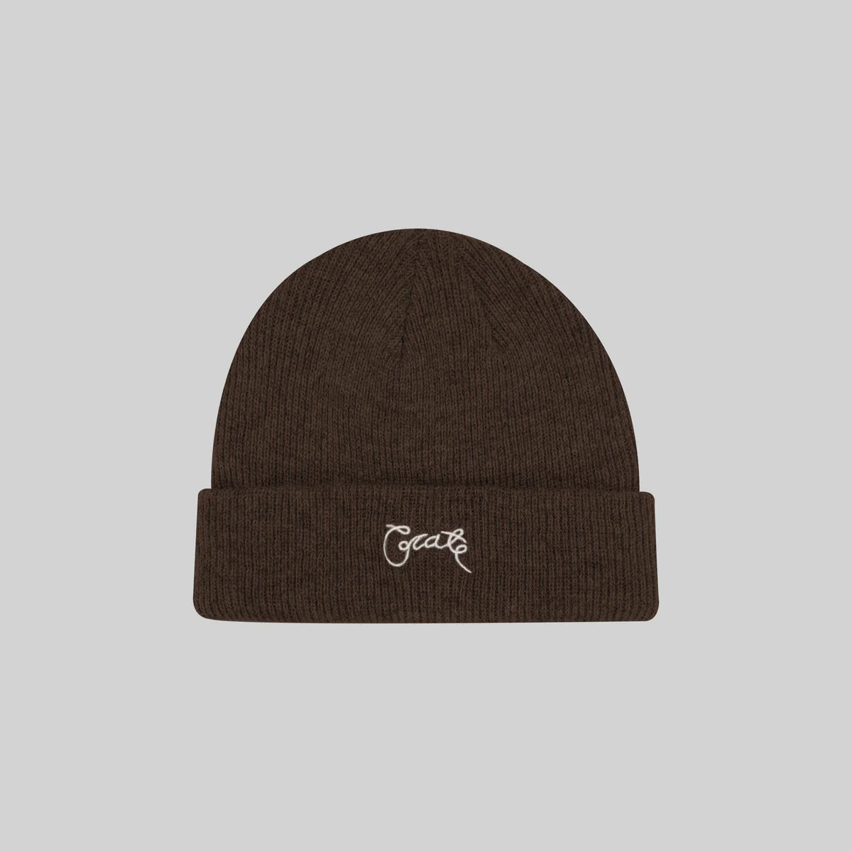 CRATE // Knitted Beanie BROWN