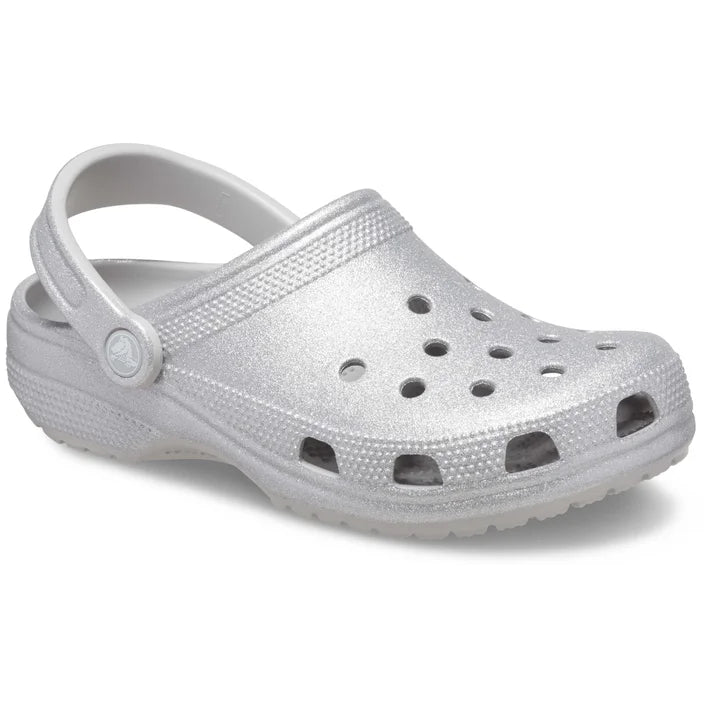 CROCS // KIDS Classic Clog SILVER GLITTER