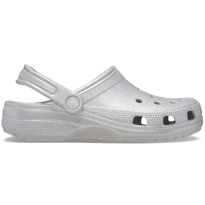 CROCS // KIDS Classic Clog SILVER GLITTER