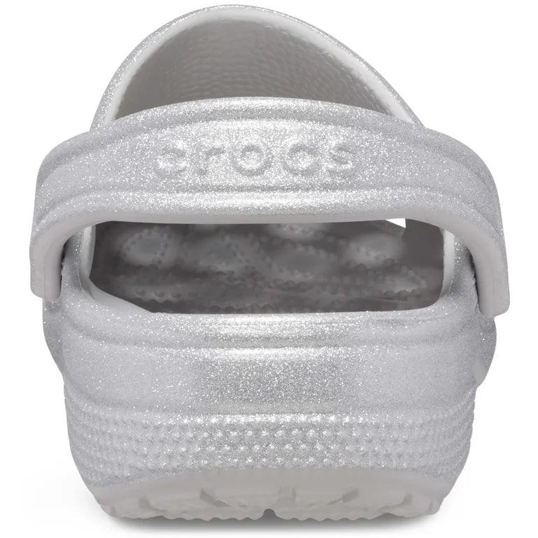 CROCS // KIDS Classic Clog SILVER GLITTER