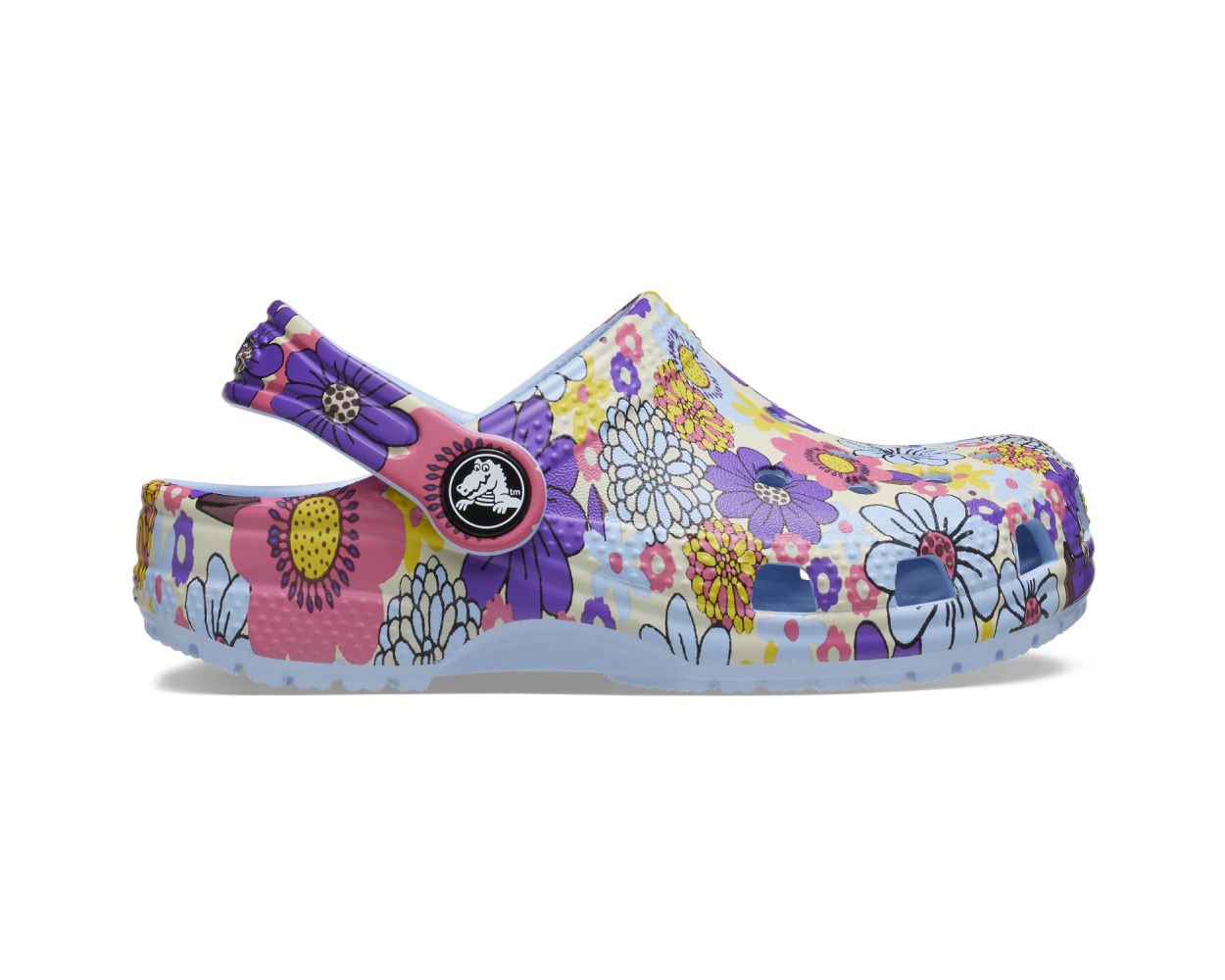 CROCS // KIDS Classic Clog BLUE CALCITE/RETRO FLORAL