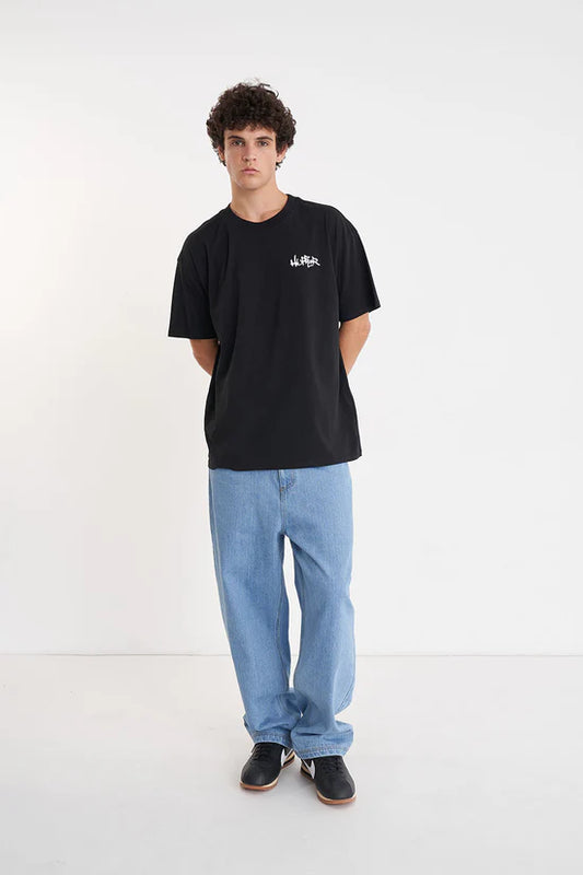 HUFFER // Sup Tee Capital WASHED BLACK