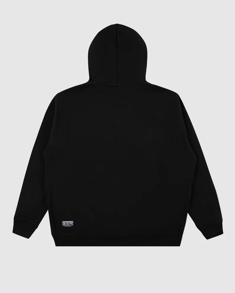 WNDRR // Feud Zip Hood Sweat BLACK