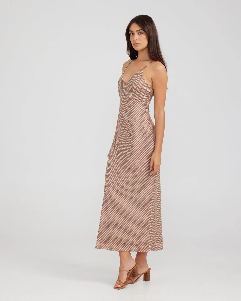 CHARLIE HOLIDAY // Lulu Maxi Dress RETRO STRIPE