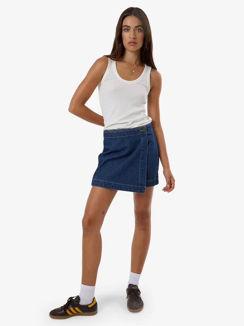 THRILLS // Marley Wrap Skirt UNION BLUE