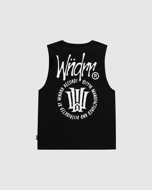 WNDRR // Noise Muscle Top BLACK