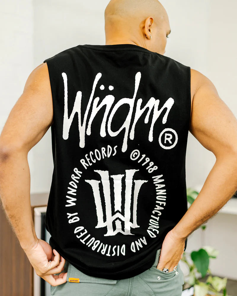 WNDRR // Noise Muscle Top BLACK