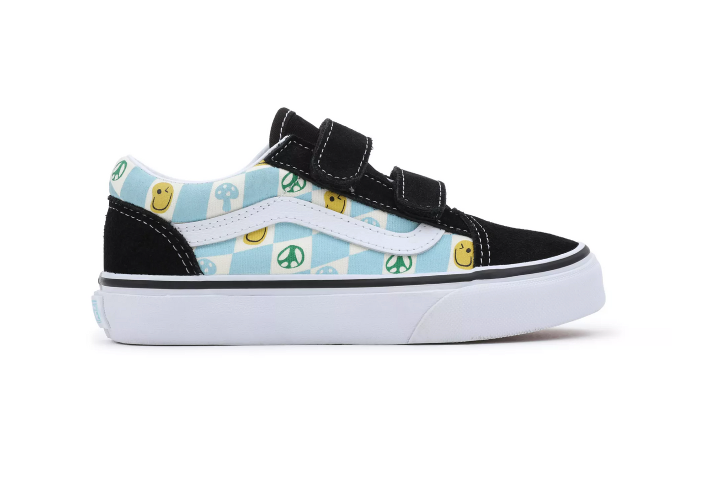 VANS // Kids Old Skool Velcro Melted Check BLACK/MULTI