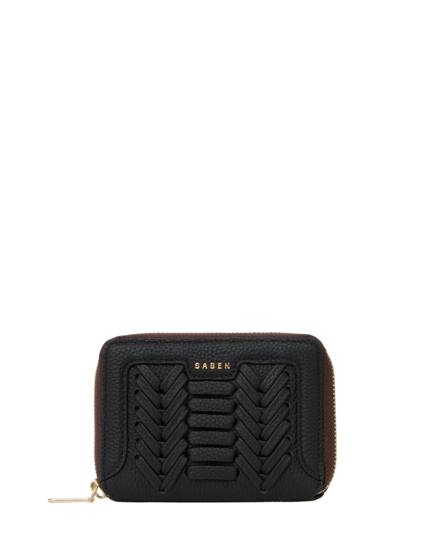 SABEN // Landry Wallet BLACK MACRO WEAVE