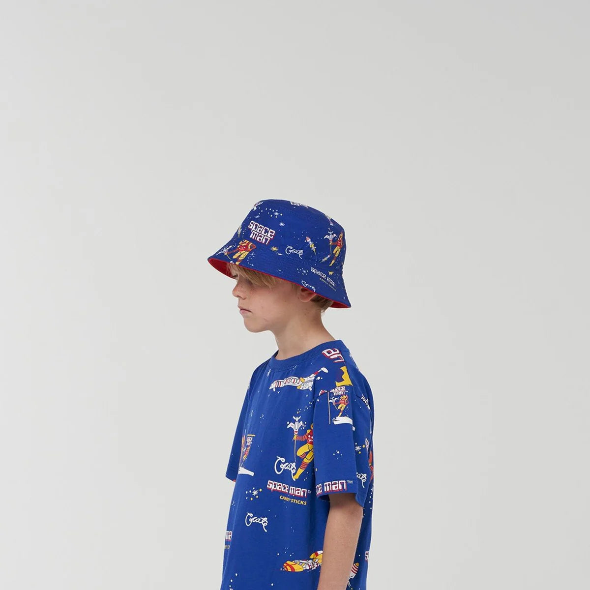 CRATE KIDS // Crate Kids X Spaceman Candy Bucket Hat BLUE/RED