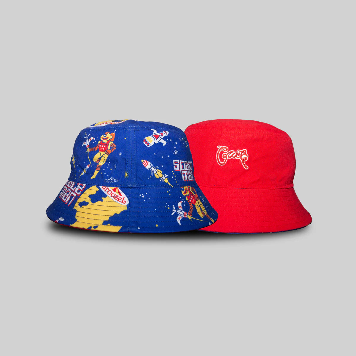 CRATE KIDS // Crate Kids X Spaceman Candy Bucket Hat BLUE/RED