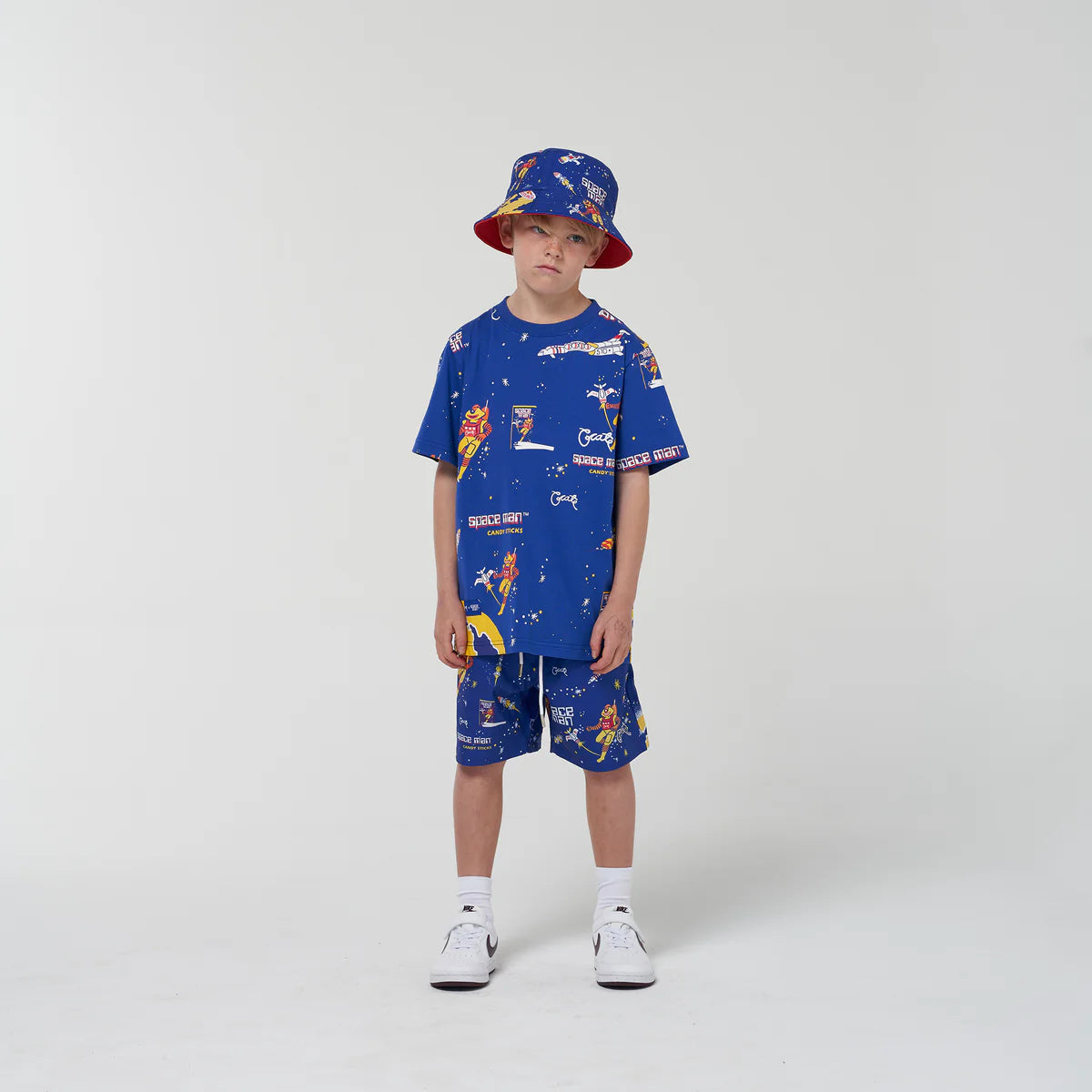 CRATE KIDS // Crate Kids X Spaceman Candy Bucket Hat BLUE/RED