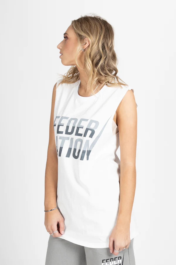 FEDERATION // Staple Tank On Point Big WHITE