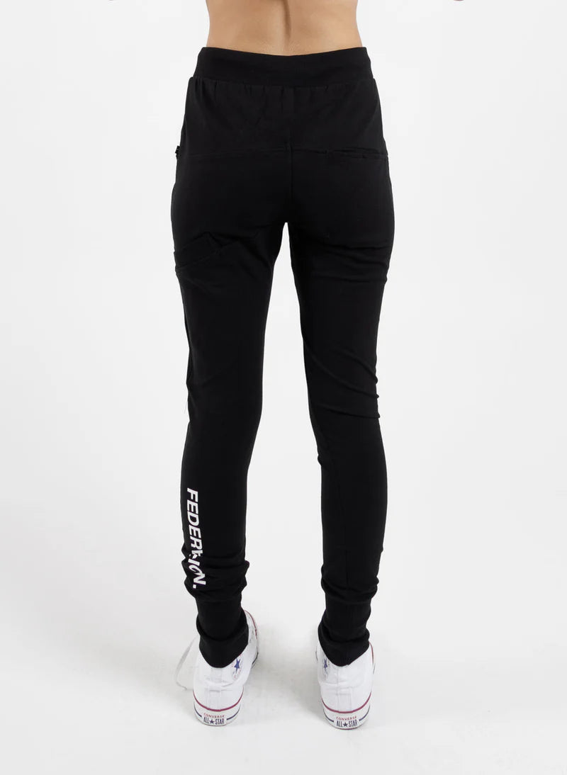 FEDERATION // Escape Trackies Staple BLACK