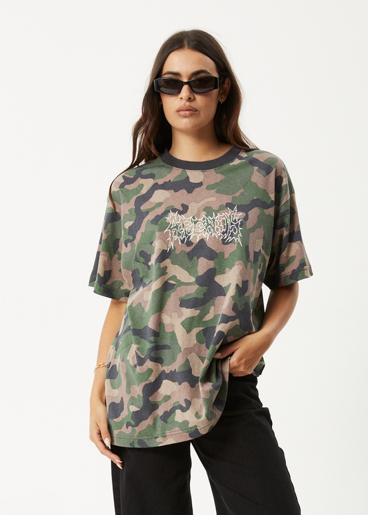 AFENDS // **PRE ORDER Hidden Boxy T-Shirt CAMO