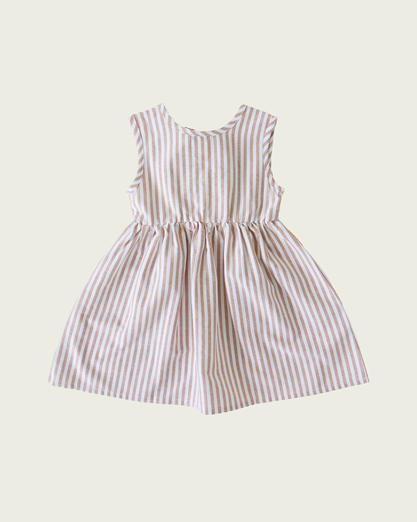 SLOWLY LABEL // Ziggy Dress SAND STRIPE