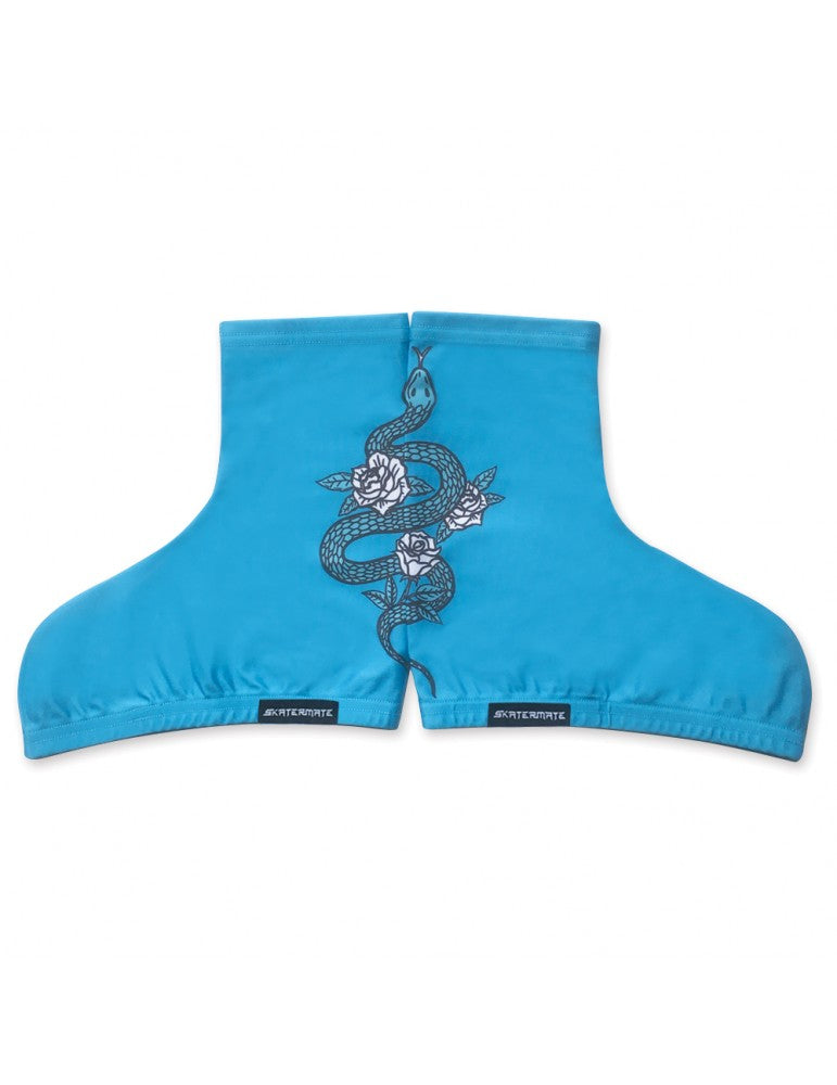 SKATERMATE // Boot Covers TEAL SNAKE PRINT