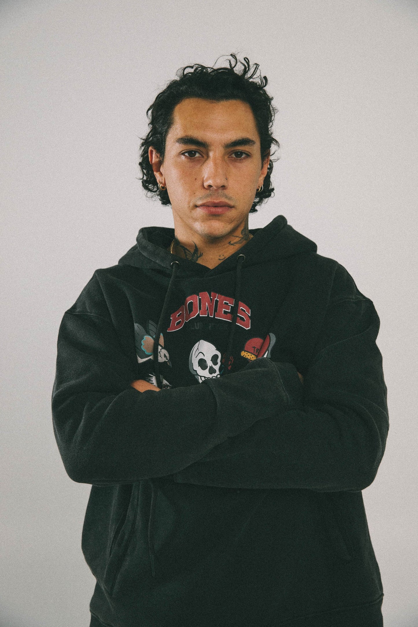 BILLY BONES // Touchdown Hoodie ACID BLACK