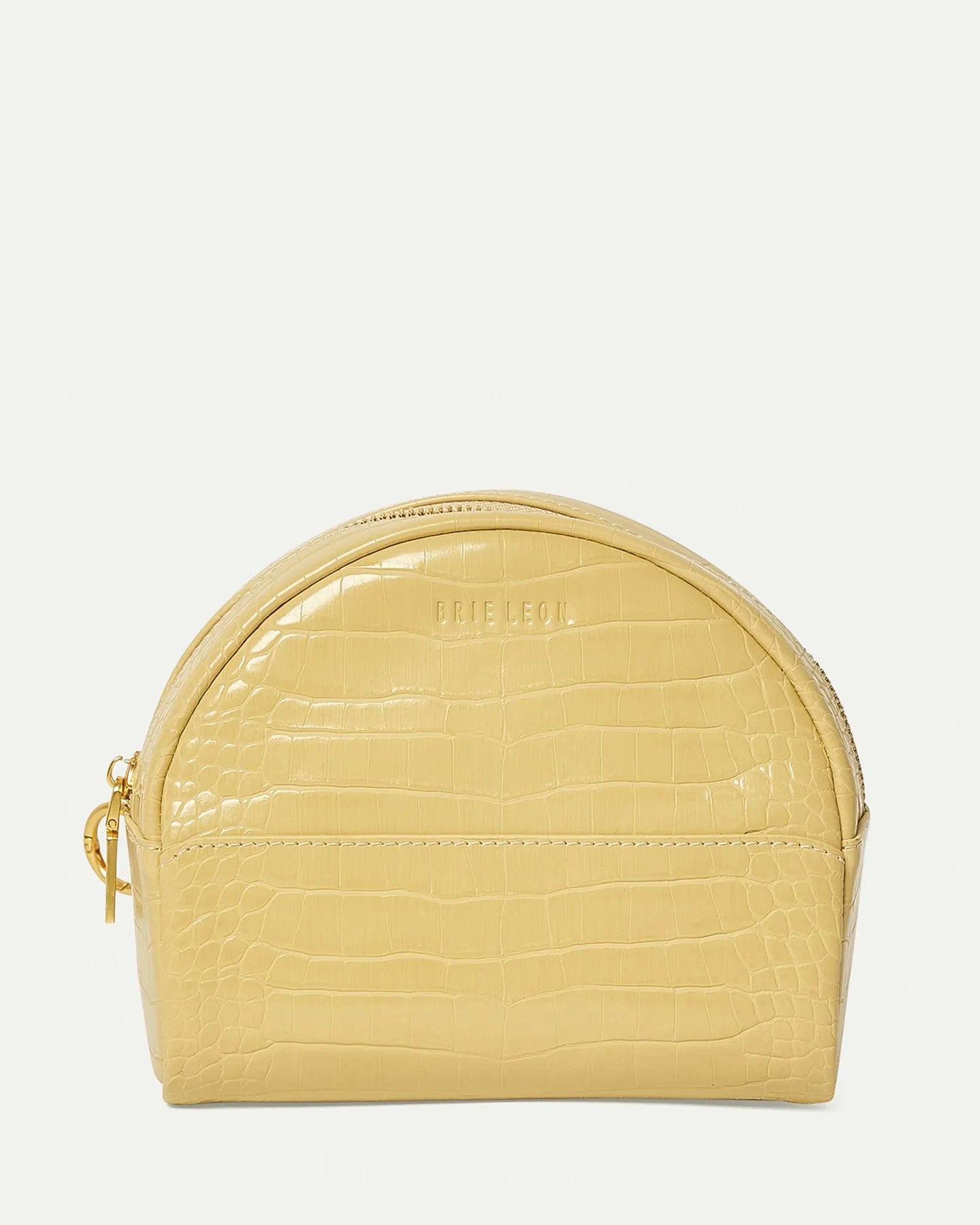 BRIE LEON // Circulo Essentials Pouch BUTTERMILK BRUSHED RECYCLED CROC