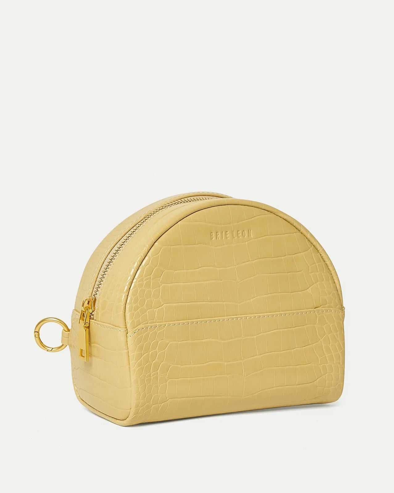BRIE LEON // Circulo Essentials Pouch BUTTERMILK BRUSHED RECYCLED CROC
