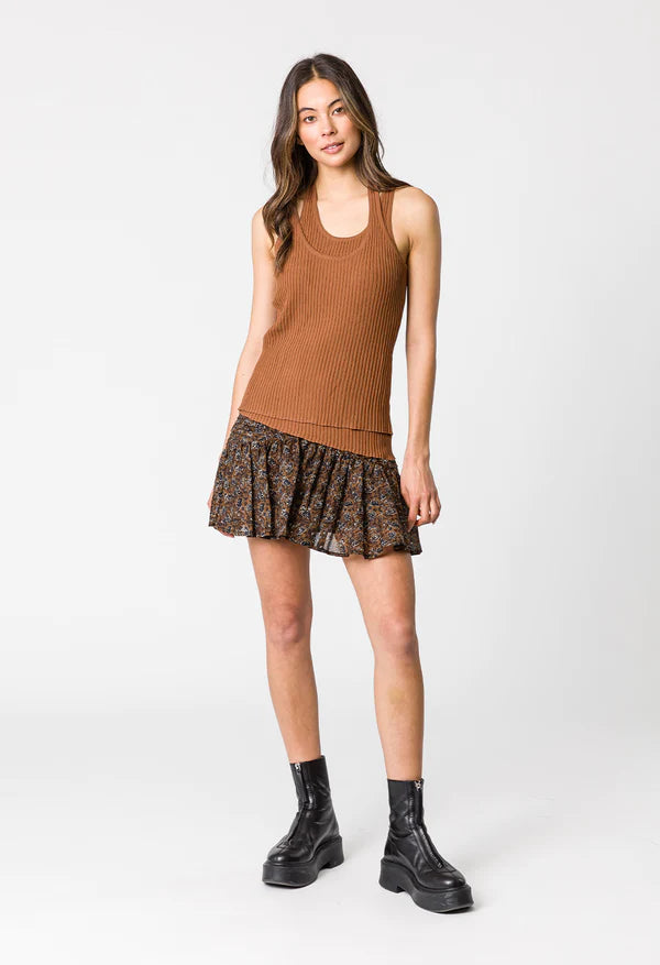 REMAIN // Burke Rib Tank NUTMEG