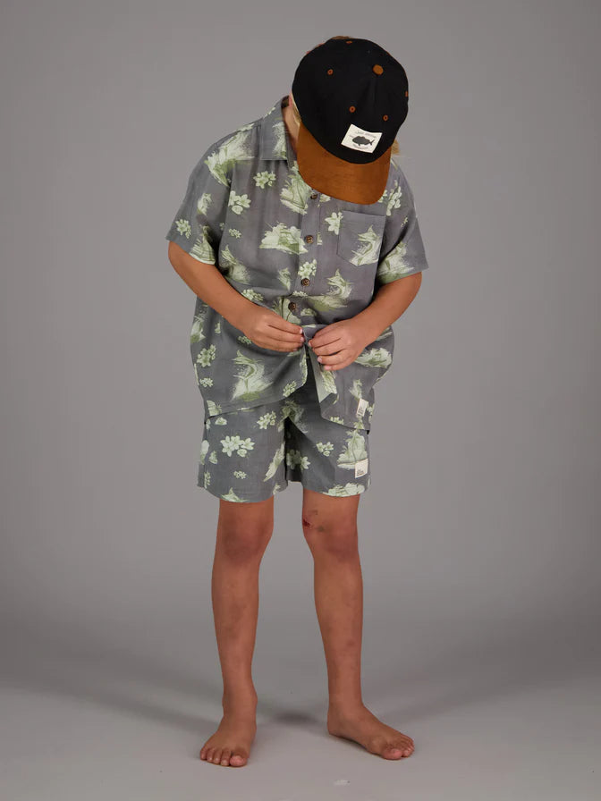 JAF KIDS // Mini Bloom Shirt AGED BLACK