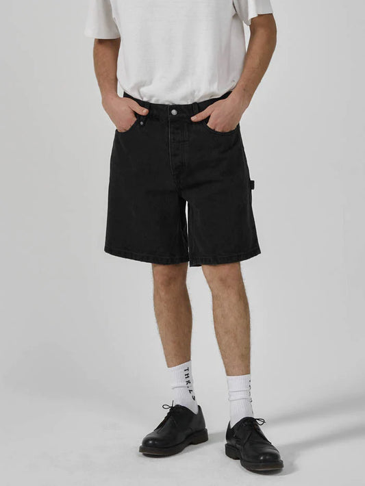 THRILLS // Slacker Denim Short AGED BLACK